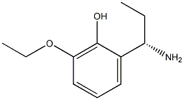 2-((1S)-1-AMINOPROPYL)-6-ETHOXYPHENOL Struktur