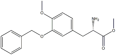 METHYL (2S)-2-AMINO-3-[4-METHOXY-3-(PHENYLMETHOXY)PHENYL]PROPANOATE Struktur