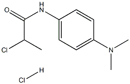 2-CHLORO-N-[4-(DIMETHYLAMINO)PHENYL]PROPANAMIDE HYDROCHLORIDE Struktur