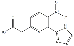 [5-NITRO-6-(1H-TETRAZOL-5-YL)PYRIDIN-2-YL]ACETIC ACID Struktur