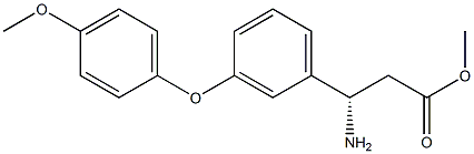 METHYL (3S)-3-AMINO-3-[3-(4-METHOXYPHENOXY)PHENYL]PROPANOATE Struktur