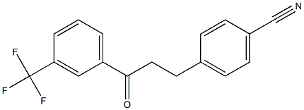 3-(4-CYANOPHENYL)-3'-TRIFLUOROMETHYLPROPIOPHENONE Struktur