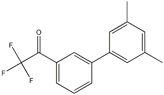 3'-(3,5-DIMETHYLPHENYL)-2,2,2-TRIFLUOROACETOPHENONE Struktur