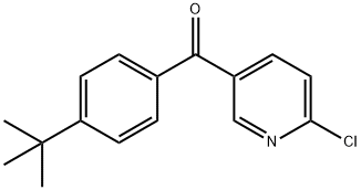 2-CHLORO-5-(4-TERT-BUTYLBENZOYL)PYRIDINE Struktur