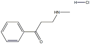 3-(METHYLAMINO)-1-PHENYLPROPANONE HYDROCHLORIDE Struktur