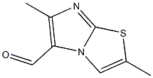 2,6-DIMETHYLIMIDAZO[2,1-B][1,3]THIAZOLE-5-CARBALDEHYDE Struktur