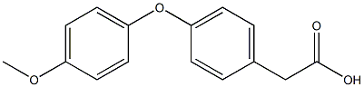 2-(4-(4-METHOXYPHENOXY)PHENYL)ACETIC ACID Struktur