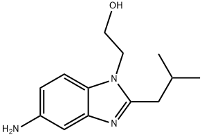 2-(5-AMINO-2-ISOBUTYL-BENZOIMIDAZOL-1-YL)-ETHANOL Struktur