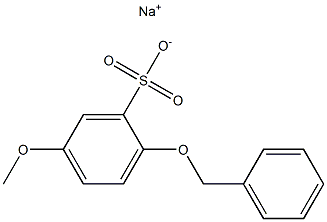 SODIUM 2-BENZYLOXY-5-METHOXYBENZENESULFONIC ACID Struktur