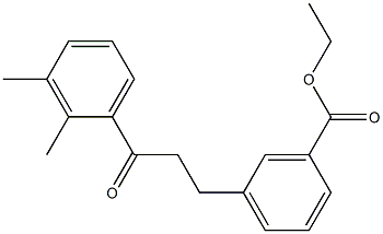 3-(3-CARBOETHOXYPHENYL)-2',3'-DIMETHYLPROPIOPHENONE Struktur