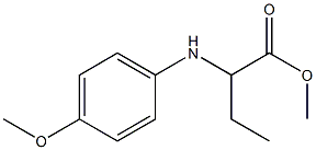 2-(4-METHOXY-PHENYLAMINO)-BUTYRIC ACID METHYL ESTER Struktur