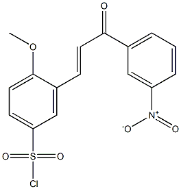 4-METHOXY-3-[3-(3-NITRO-PHENYL)-3-OXO-PROPENYL]-BENZENESULFONYL CHLORIDE Struktur