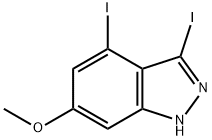 3,4-DIIODO-6-METHOXY (1H)INDAZOLE Struktur