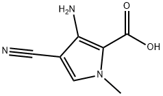 3-AMINO-4-CYANO-1-METHYL-1H-PYRROLE-2-CARBOXYLIC ACID Struktur