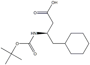 (R)-3-TERT-BUTOXYCARBONYLAMINO-4-CYCLOHEXYL-BUTYRIC ACID Struktur