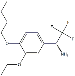 (1R)-1-(4-BUTOXY-3-ETHOXYPHENYL)-2,2,2-TRIFLUOROETHYLAMINE Struktur