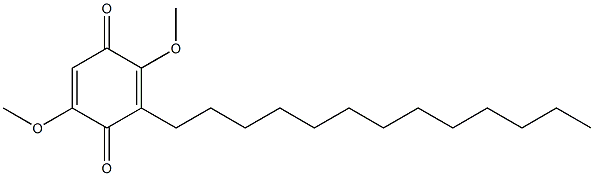 2,5-DIMETHOXY-3-TRIDECYL-[1,4]BENZOQUINONE Struktur