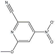 6-METHOXY-4-NITROPYRIDINE-2-CARBONITRILE Struktur