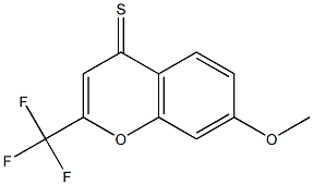 7-METHOXY-2-TRIFLUOROMETHYL-4H-CHROMENE-4-THIONE Struktur