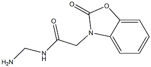 N-(AMINOMETHYL)-2-(2-OXOBENZO[D]OXAZOL-3(2H)-YL)ACETAMIDE Struktur