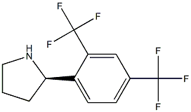 (2R)-2-[2,4-BIS(TRIFLUOROMETHYL)PHENYL]PYRROLIDINE Struktur