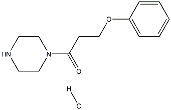 1-PIPERAZIN-1-YL-3-PHENOXY-PROPAN-1-ONE HCL Struktur