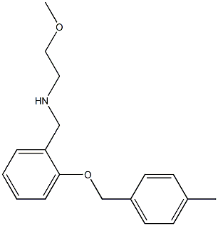 2-METHOXY-N-(2-((4-METHYLBENZYL)OXY)BENZYL)ETHANAMINE Struktur