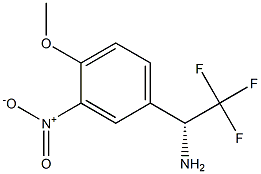 (1R)-2,2,2-TRIFLUORO-1-(4-METHOXY-3-NITROPHENYL)ETHYLAMINE Struktur