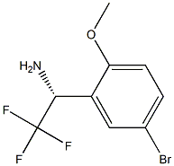 (1R)-1-(5-BROMO-2-METHOXYPHENYL)-2,2,2-TRIFLUOROETHYLAMINE Struktur