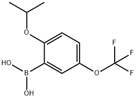 2-ISOPROPOXY-5-(TRIFLUOROMETHOXY)BENZENEBORONIC ACID Struktur