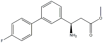 METHYL (3R)-3-AMINO-3-[3-(4-FLUOROPHENYL)PHENYL]PROPANOATE Struktur