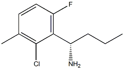 (1S)-1-(2-CHLORO-6-FLUORO-3-METHYLPHENYL)BUTYLAMINE Struktur