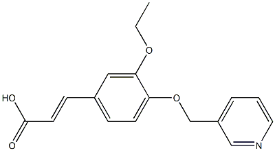 (2E)-3-[3-ETHOXY-4-(PYRIDIN-3-YLMETHOXY)PHENYL]ACRYLIC ACID Struktur