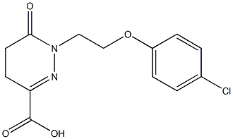 1-[2-(4-CHLOROPHENOXY)ETHYL]-6-OXO-1,4,5,6-TETRAHYDROPYRIDAZINE-3-CARBOXYLIC ACID Struktur