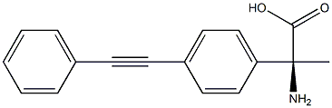 (2S)-2-AMINO-2-[4-(2-PHENYLETHYNYL)PHENYL]PROPANOIC ACID Struktur