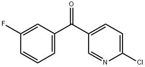 2-CHLORO-5-(3-FLUOROBENZOYL)PYRIDINE Struktur