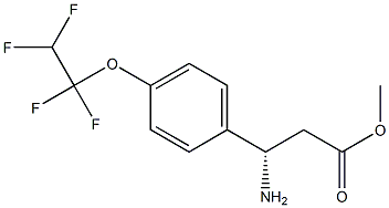 METHYL (3S)-3-AMINO-3-[4-(1,1,2,2-TETRAFLUOROETHOXY)PHENYL]PROPANOATE Struktur