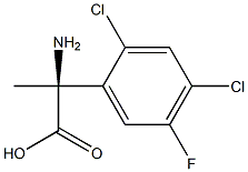 (2S)-2-AMINO-2-(2,4-DICHLORO-5-FLUOROPHENYL)PROPANOIC ACID Struktur