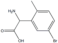 AMINO-(5-BROMO-2-METHYL-PHENYL)-ACETIC ACID Struktur