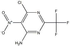 6-CHLORO-5-NITRO-2-(TRIFLUOROMETHYL)PYRIMIDIN-4-AMINE Struktur