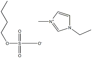 1-ETHYL-3-METHYL-IMIDAZOLIUM BUTYLSULFATE Struktur