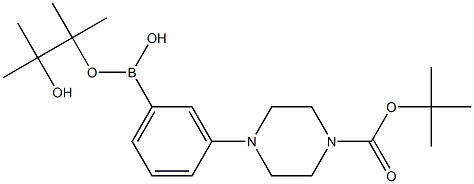 3-[4-(TERT-BUTOXYCARBONYL)PIPERAZIN-1-YL]PHENYLBORONIC ACID PINACOL ESTER Struktur