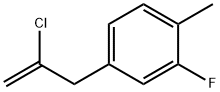 2-CHLORO-3-(3-FLUORO-4-METHYLPHENYL)-1-PROPENE Struktur