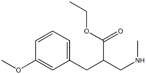 3-(3-METHOXY-PHENYL)-2-METHYLAMINOMETHYL-PROPIONIC ACID ETHYL ESTER Struktur