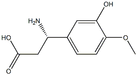 (S)-3-AMINO-3-(3-HYDROXY-4-METHOXY-PHENYL)-PROPIONIC ACID Struktur