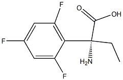 (2R)-2-AMINO-2-(2,4,6-TRIFLUOROPHENYL)BUTANOIC ACID Struktur