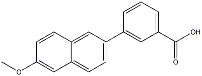 3-(6-METHOXY-NAPHTHALEN-2-YL)-BENZOIC ACID Struktur