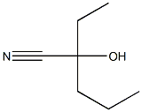 2-ETHYL-2-HYDROXY-PENTANENITRILE Struktur