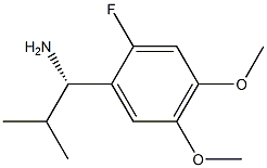 (1S)-1-(2-FLUORO-4,5-DIMETHOXYPHENYL)-2-METHYLPROPYLAMINE Struktur