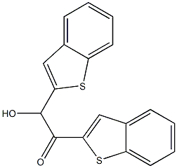 1,2-BIS(BENZO[B]THIOPHEN-2-YL)-2-HYDROXY-ETHANONE Struktur